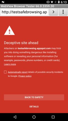 Google Safe Browsing теперь работает и в приложениях