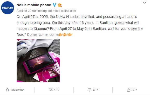 HMD намекнула на скорое возрождение N-серии смартфонов Nokia