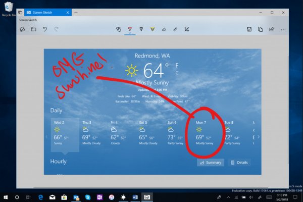 Microsoft обновит редактор скриншотов в Windows 10 Redstone 5