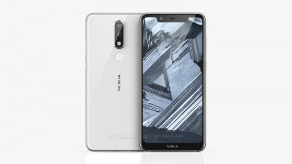 Nokia 5.1 Plus с вырезом на экране показался на рендерах