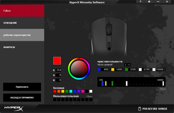 Обзор игровой мышки HyperX Pulsefire Surge