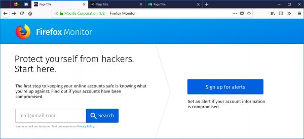 Инструмент от Mozilla определит, если вашу почту взломали