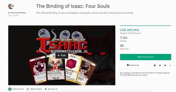 Автор The Binding of Isaac собрал деньги на новую карточную игру