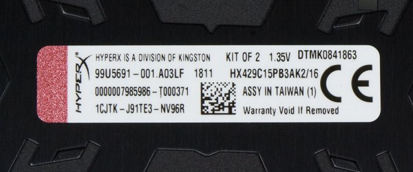 Обзор оперативной памяти Kingston HyperX Predator RGB 16 Gb — Внешний вид, спецификации. 4