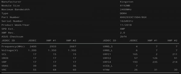 Обзор оперативной памяти Kingston HyperX Predator RGB 16 Gb — Результаты тестов. 1