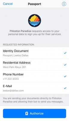 Telegram Passport объединяет персональные данные в мессенджере