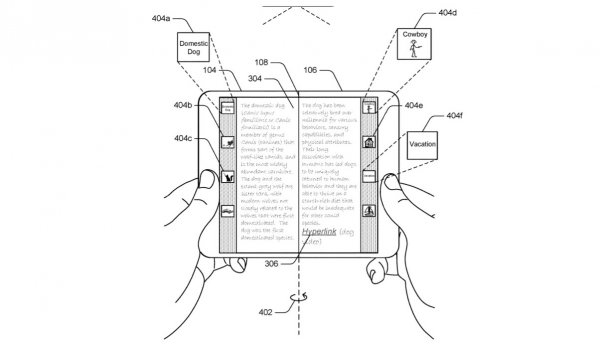 Microsoft запатентовала интерфейс для Surface Phone