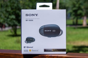 Обзор наушников Sony WF-1000X — без проводов и шума — Упаковка и комплект поставки. 1
