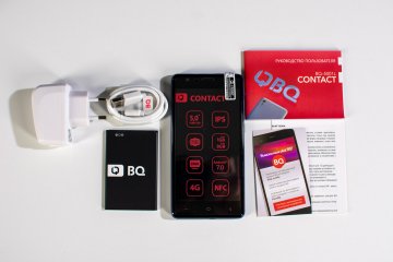 Обзор BQ Contact — NFC любой ценой — Упаковка и комплект поставки. 4