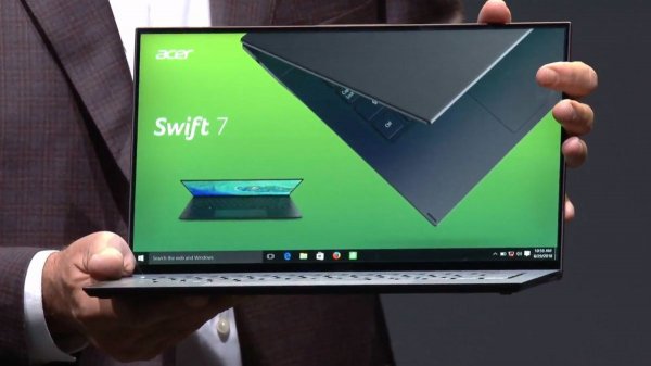 Acer Swift 7 стал самым тонким ноутбуком в мире, а Swift 5 — самым легким