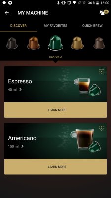 Обзор кофемашины Nespresso Expert — Фирменное приложение Nespresso. 6