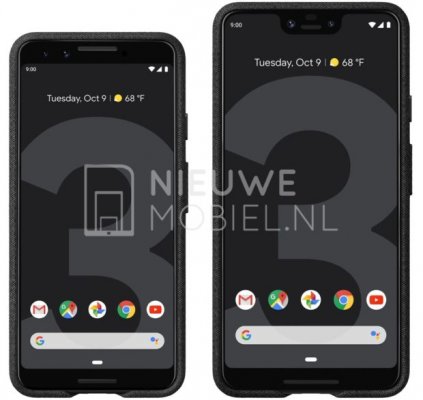 Пресс-рендеры Pixel 3 и Pixel 3 XL в фирменных чехлах