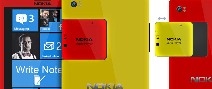 Концепт планшетофона Nokia Note со Съёмным плеером