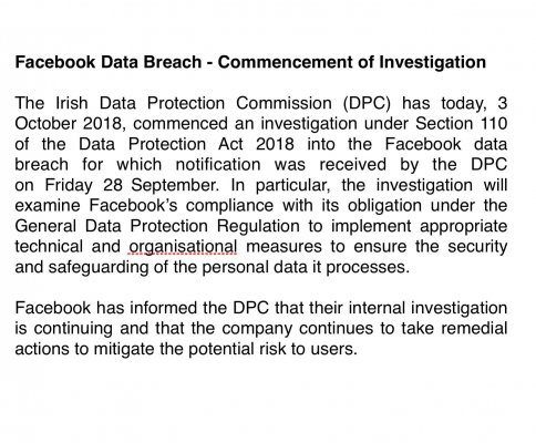 Европейская комиссия начала расследование крупнейшей утечки данных Facebook*