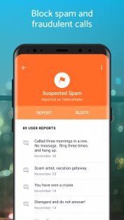 Hiya – блокировка телефонного спама 14.7.5. Скриншот 2