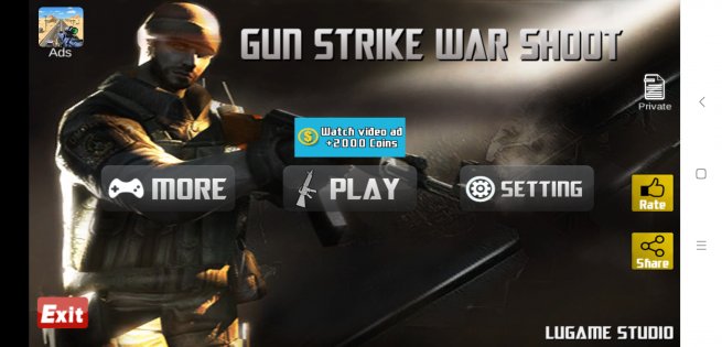 Gun Shot Fire War 2.1.4. Скриншот 1