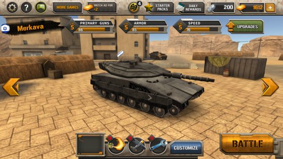 Modern Tank Force: War Hero 1.21. Скриншот 2