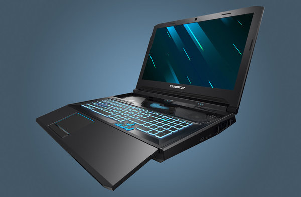 Acer представила игровой ноутбук с выдвижной клавиатурой