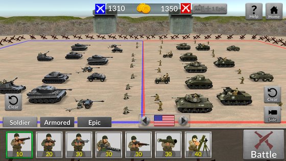 WW2 Battle Simulator 1.7.1. Скриншот 7