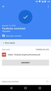 Google Classroom 3.21.673970443. Скриншот 6