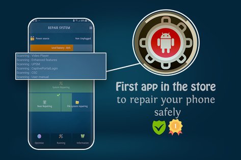 Repair System Android 111.02211.13. Скриншот 1