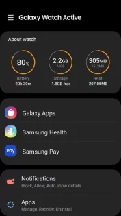 Galaxy Wearable 2.2.63.25060561. Скриншот 3