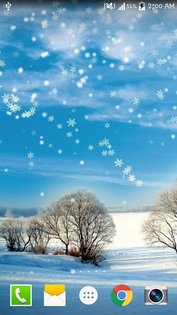 Winter Snow Live Wallpaper 1.3.6. Скриншот 1