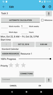 Project Schedule IAP 2.9.1. Скриншот 3