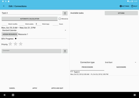 Project Schedule IAP 2.9.1. Скриншот 8