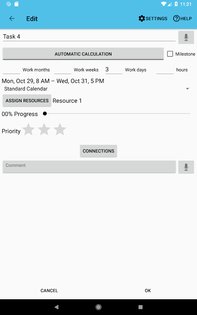 Project Schedule IAP 2.9.1. Скриншот 11