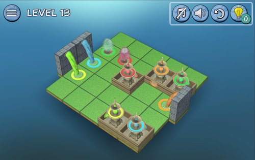 Flow Fountain 3D Puzzle 1.0. Скриншот 5