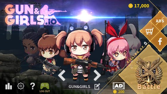 Gun and Girls.io 1.0. Скриншот 1