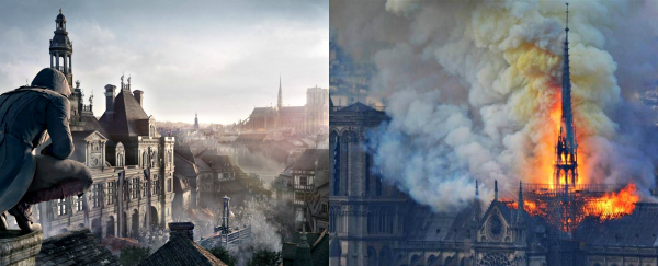 Assassin's Creed на страже архитектуры. Последствия пожара Нотр-Да́м де Пари́