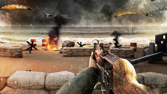 D Day World War II Commando Survival Shooting 1.6. Скриншот 3