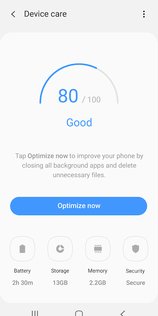 Samsung Обслуживание устройства 13.8.60.4. Скриншот 1