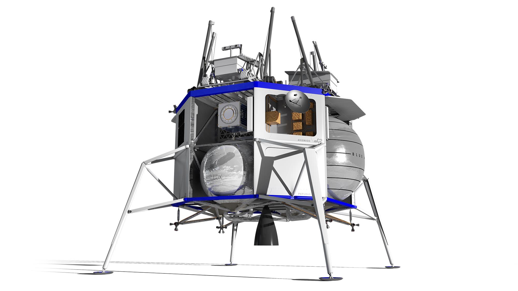 Blue Origin показала лунный модуль и анонсировала полёт на Луну в 2024 году