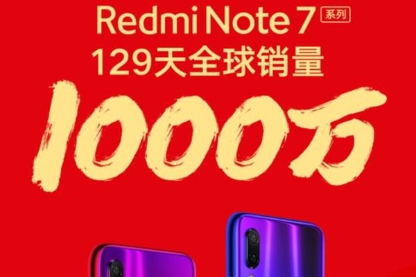 Xiaomi продала более 10 млн смартфонов Redmi Note 7