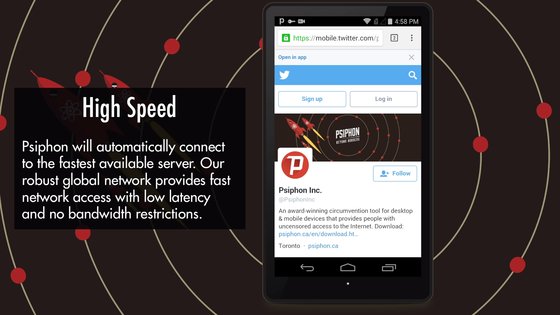 Psiphon Pro 401.0. Скриншот 5