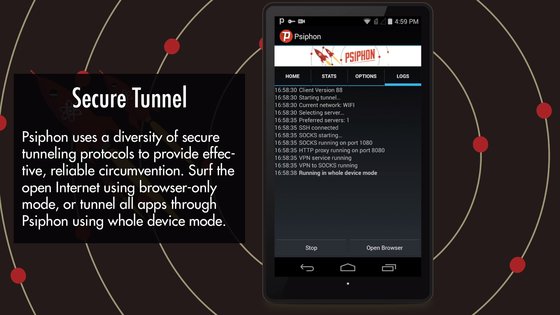 Psiphon Pro 401.0. Скриншот 6