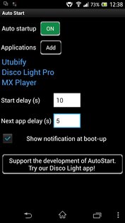 AutoStart No root 2.2. Скриншот 1