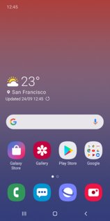 Главный экран One UI Samsung 17.0.00.95. Скриншот 1