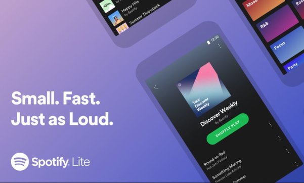 Облегчённая версия Spotify для Android занимает всего 10 МБ