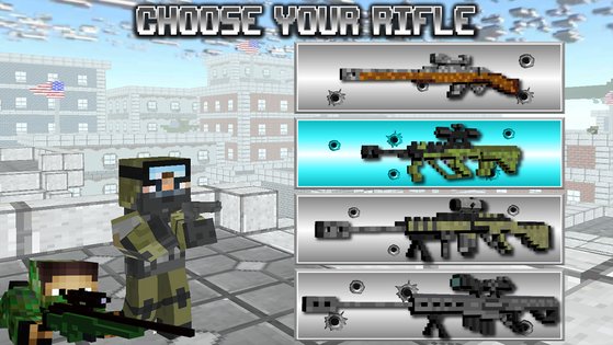 American Block Sniper Survival 1.135. Скриншот 2