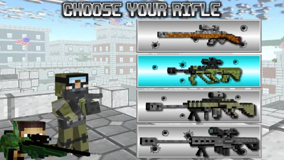 American Block Sniper Survival 1.142. Скриншот 1