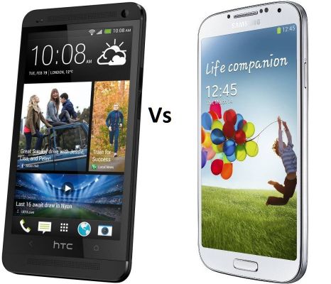 HTC One против Samsung I9500 Galaxy S4