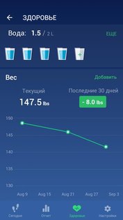 Шагомер – счётчик шагов и счётчик калорий 1.5.6. Скриншот 3