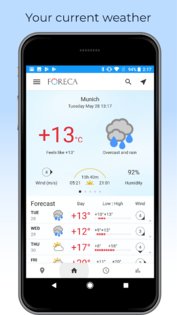 Foreca Weather 4.55.6. Скриншот 1