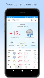 Foreca Weather 4.65.3. Скриншот 1