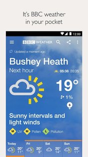 BBC Weather 4.7.0. Скриншот 1