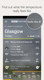 BBC Weather 4.7.0. Скриншот 3